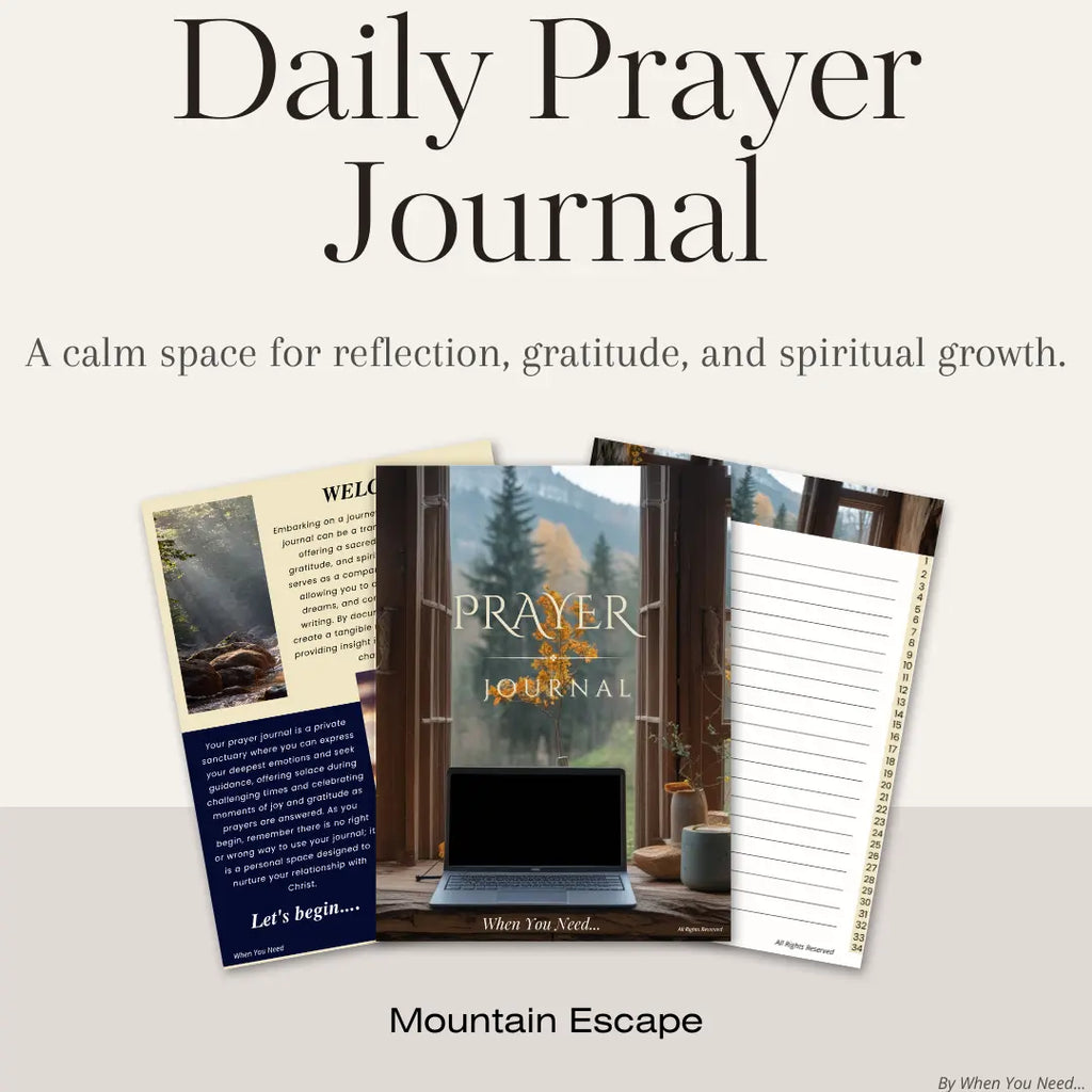 Prayer Journal Mountain Escape When You Need...